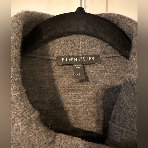 Eileen Fisher wool pea coat - Picture 3 of 6